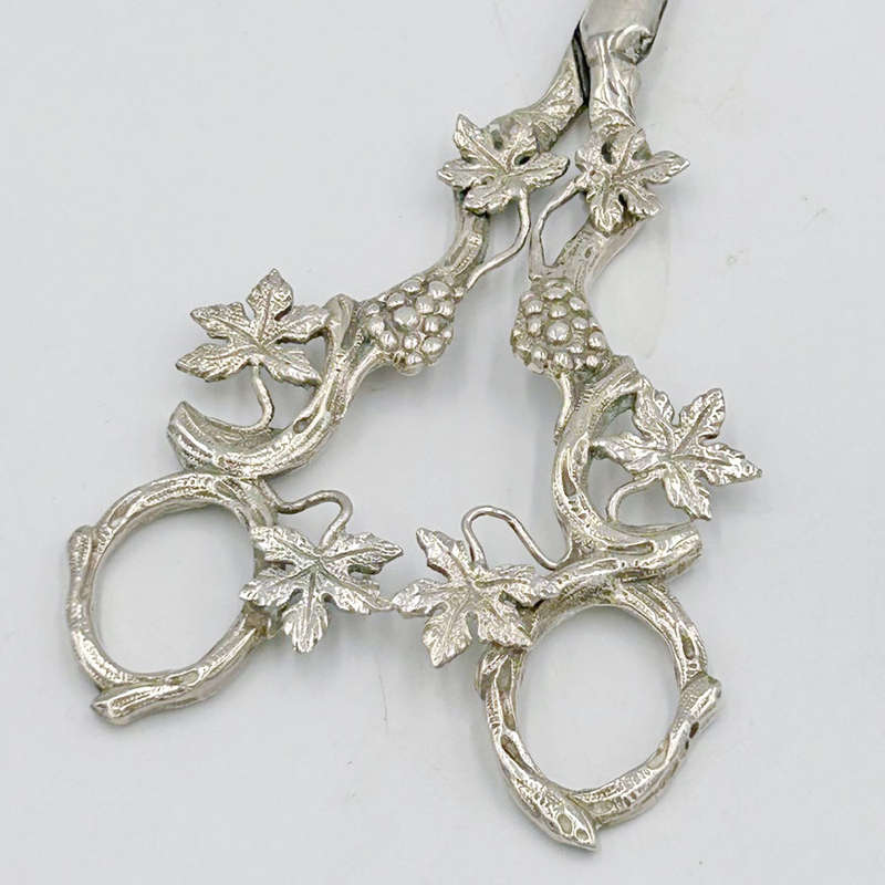 Hallmarked Dutch Silver Grape Scissors
