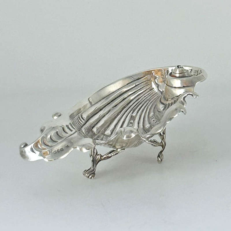 Hallmarked Silver Shell Bon Bon Birmingham 1918