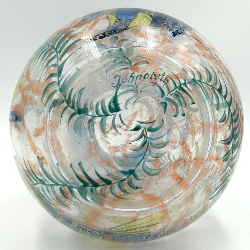 Jonolyth Dragon Fly and Flying Fish Ernst and Hantich and Co Haida Vase 1931