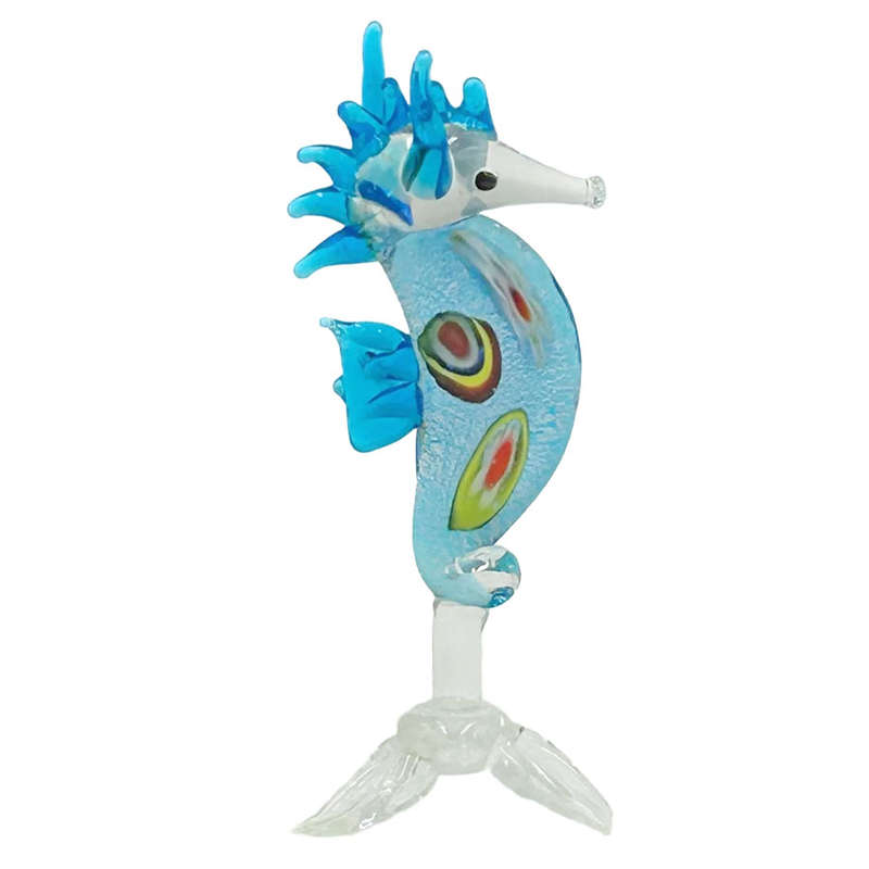 Murano Glass Turquoise Sea Horse 20th