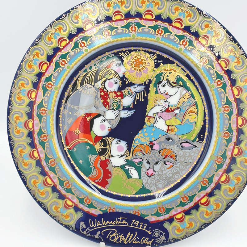 Rosenthal Studio Line Christmas Plate Anbetung Der Hirten Bjorn Winblad