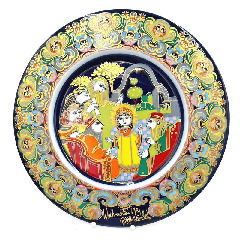 Rosenthal Studio Line Christmas Plate Das Kind Bjorn Wiinblad