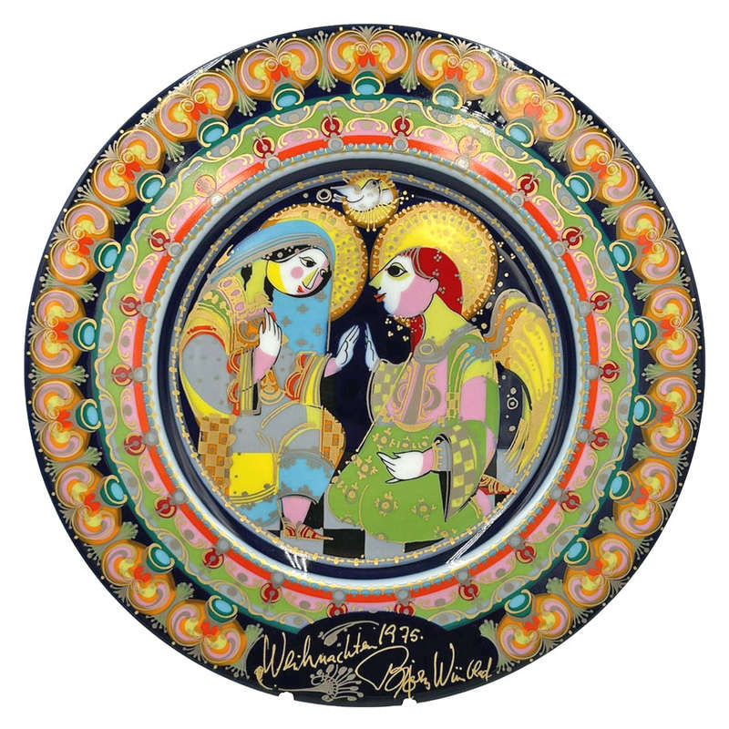 Rosenthal Studio Line Christmas Plate Verkundigung Bjorn Winblad