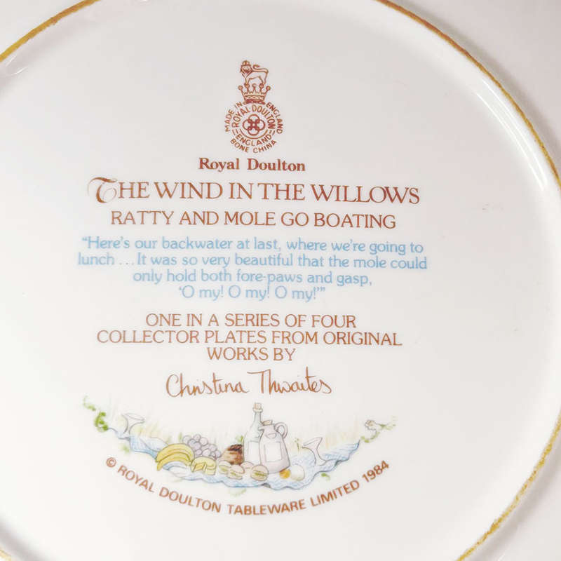 Royal Albert Wind In The Willows Ratty and Mole Plate