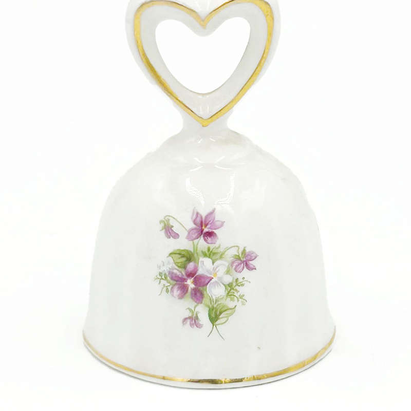 Royal Albert Sweet Violets  Heart Bell