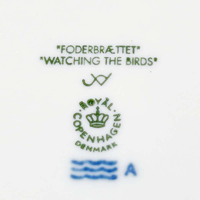Royal Copenhagen Watching The Birds Christmas Plate 2001