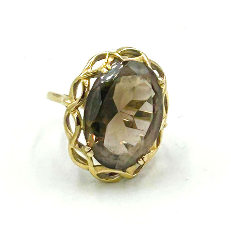 Topaz Ring Set In 9 Carat Gold