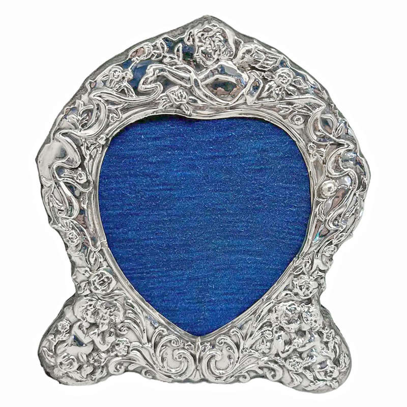 Hallmarked Silver Carrs Heart Picture Frame Sheffield