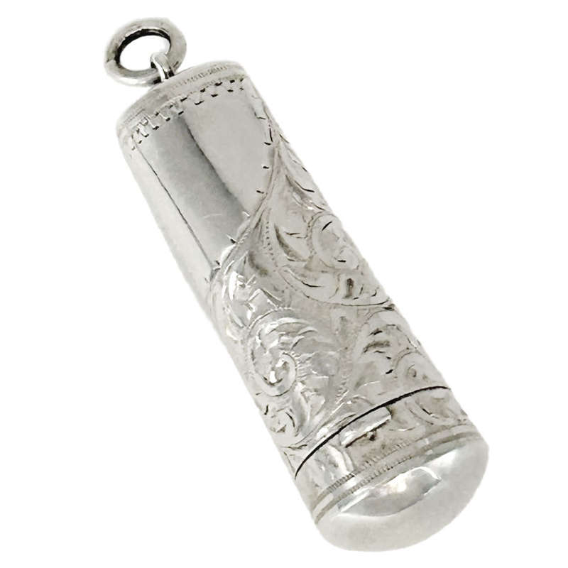 Hallmarked Silver Cheroot Holder Floral Chased Birm 1905