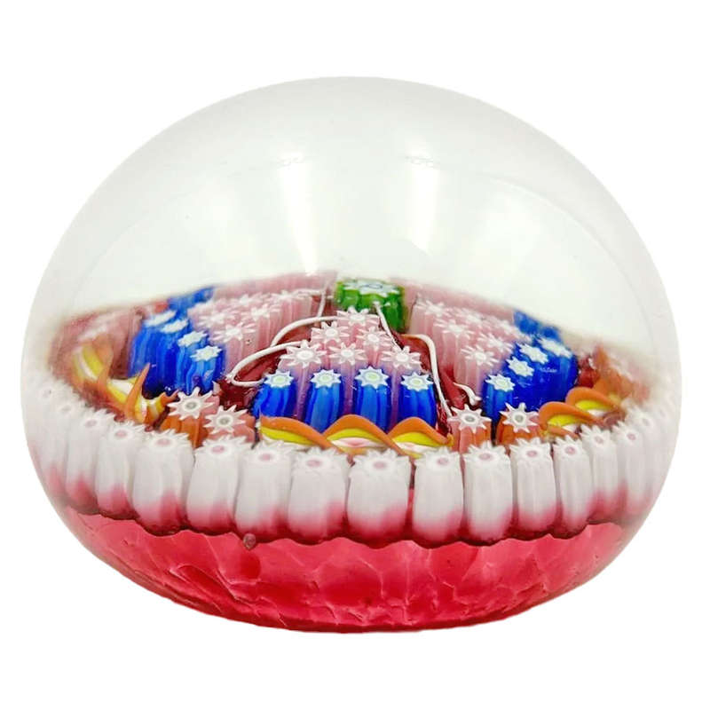 Perthshire Millefiori Glass Paperweight