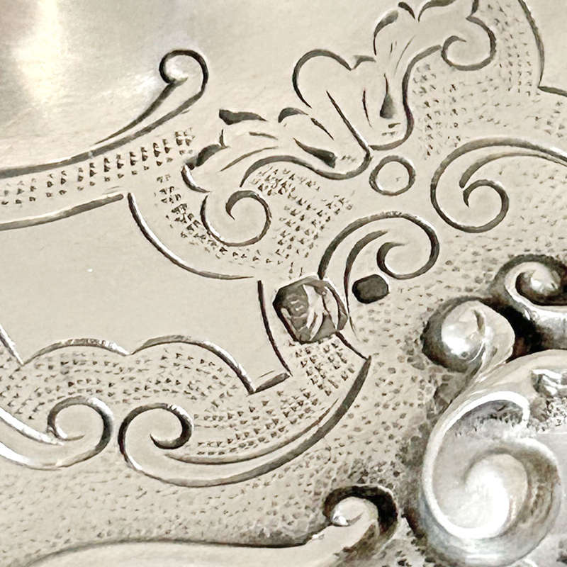 Portuguese Silver Baroque Bowl and Cover Porto Dresden Medallion C1938