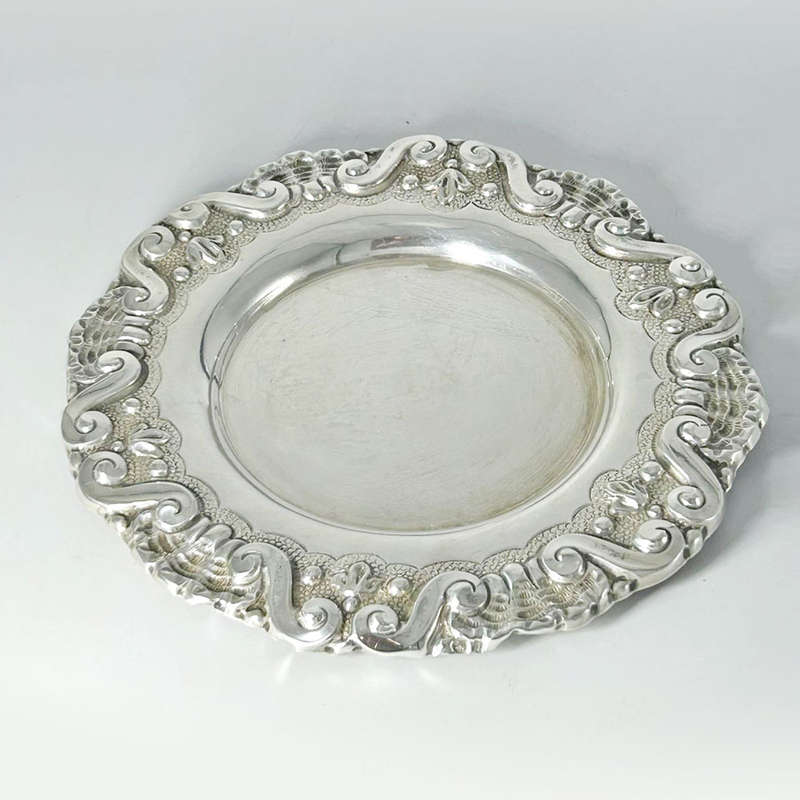 Portugeuse Silver Wine Coaster  C1938