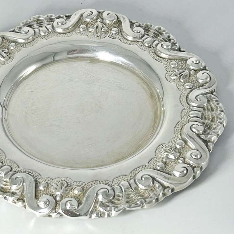 Portugeuse Silver Wine Coaster  C1938