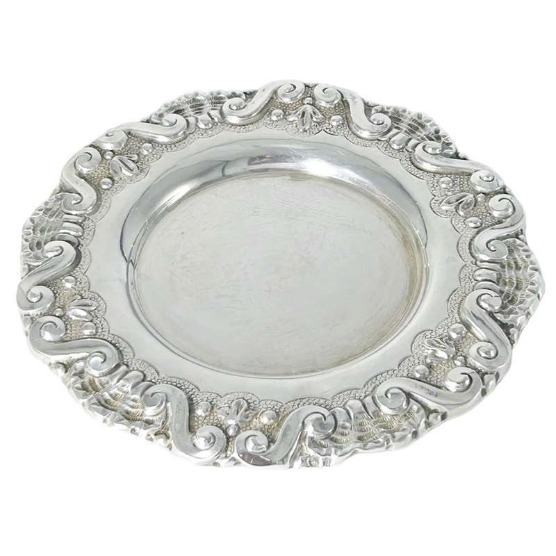 Portugeuse Silver Wine Coaster  C1938