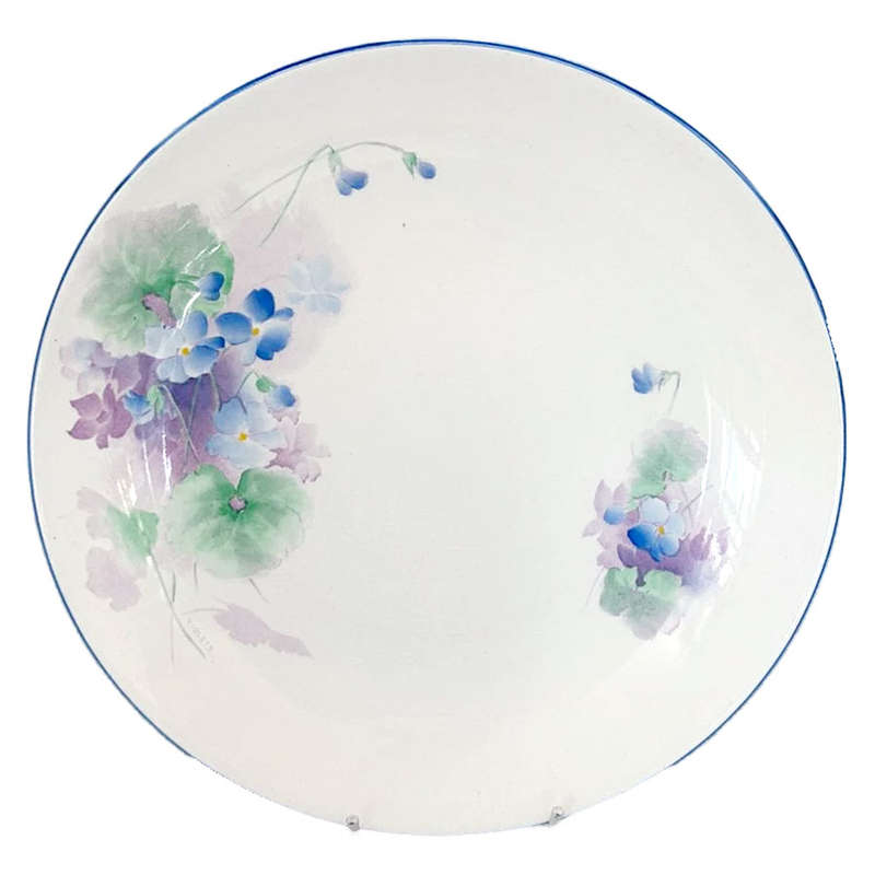 Shelley Dog Rose Blue and Mauve 12714 Dessert Plate