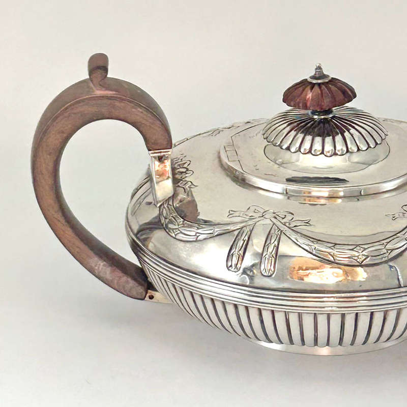 Superb Georgian Silver Tea Pot London 1829 Charles Fox