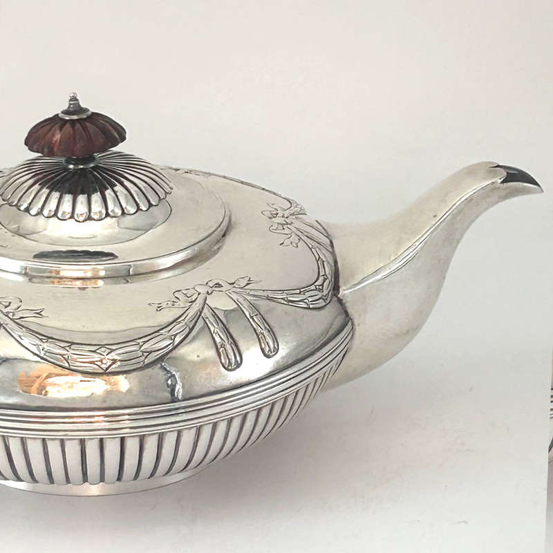 Superb Georgian Silver Tea Pot London 1829 Charles Fox