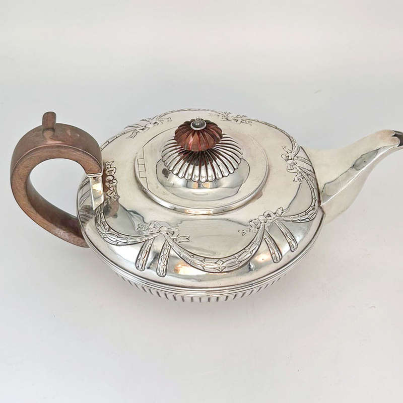 Superb Georgian Silver Tea Pot London 1829 Charles Fox