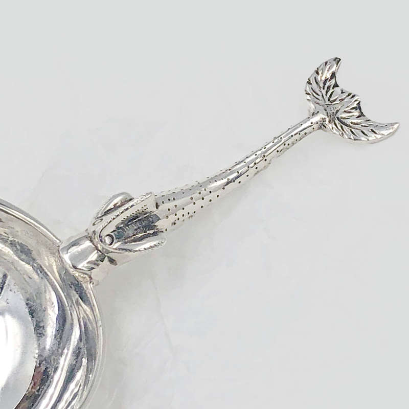 Art Deco Silver Sturgeon Caviar Spoon 1932 Brook and Sons Edinburgh