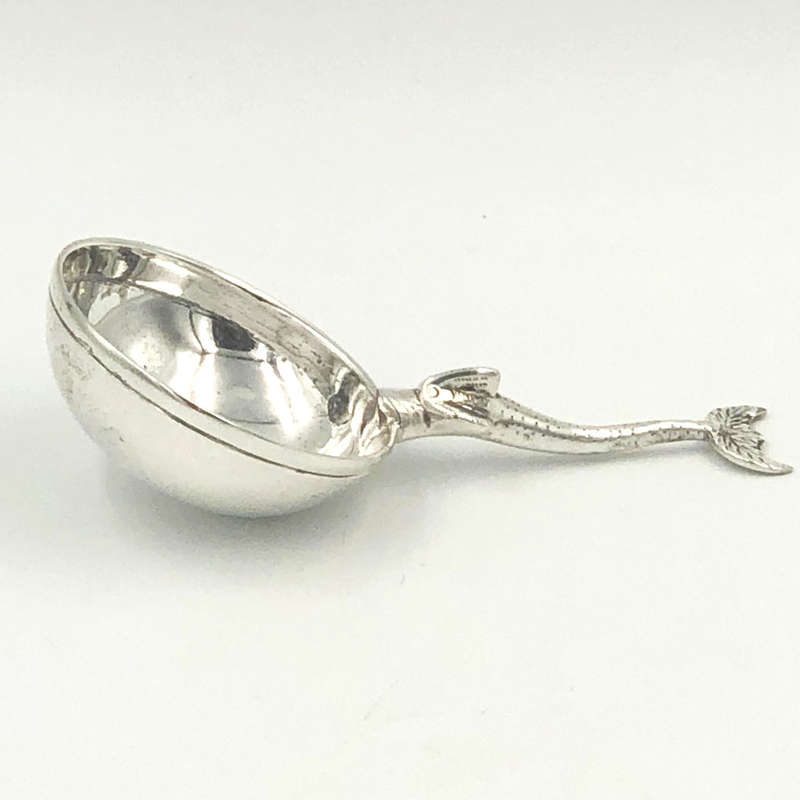 Art Deco Silver Sturgeon Caviar Spoon 1932 Brook and Sons Edinburgh