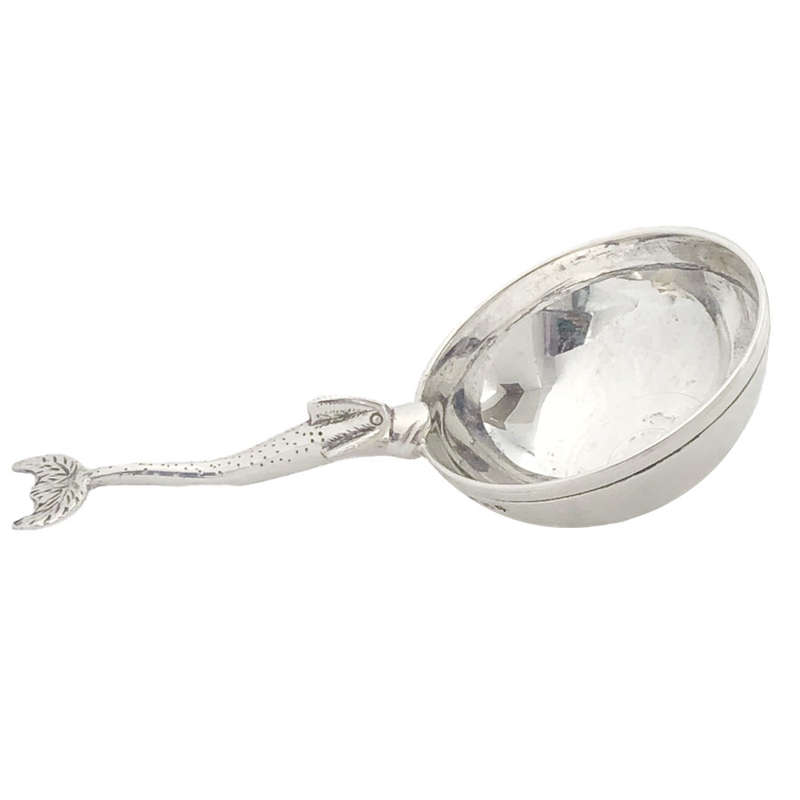 Art Deco Silver Sturgeon Caviar Spoon 1932 Brook and Sons Edinburgh