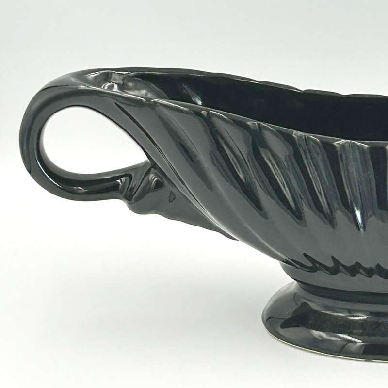 Drostdy Grahamstown Black Pottery Mantle Vase C1950