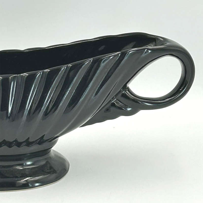 Drostdy Grahamstown Black Pottery Mantle Vase C1950