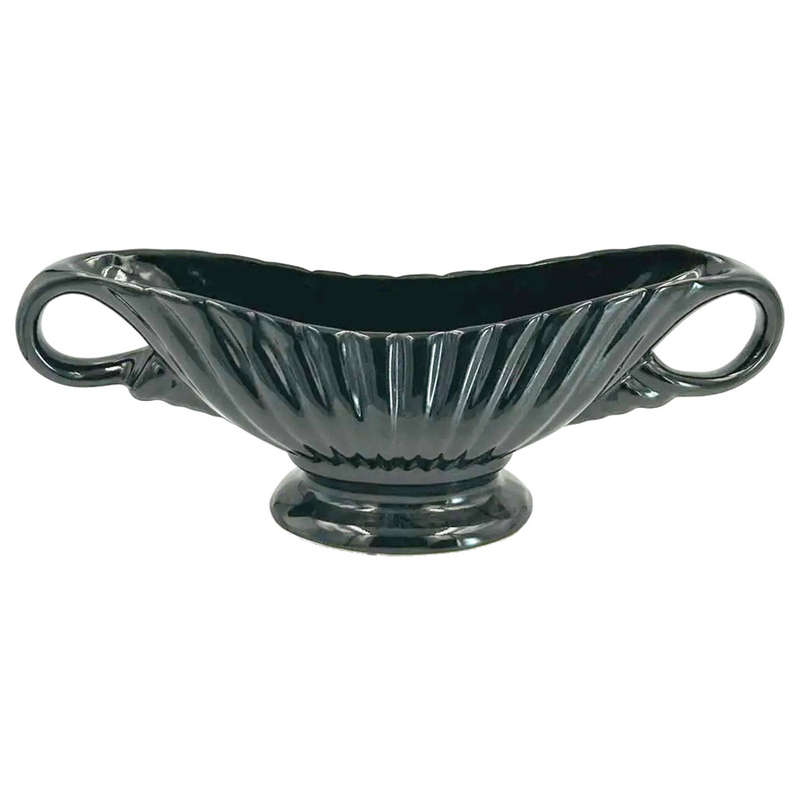 Drostdy Grahamstown Black Pottery Mantle Vase C1950