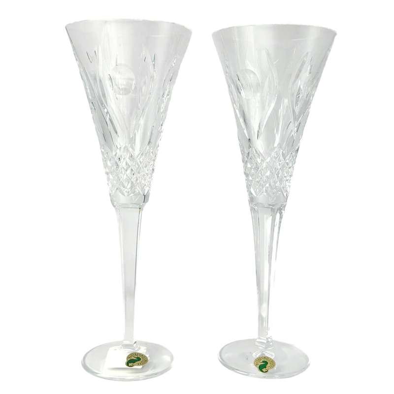 Waterford Millennium Champagne Flutes Friendship