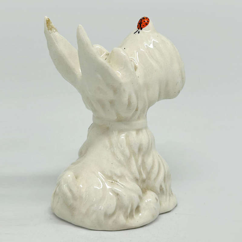 Beswick Dog With Ladybird On Nose