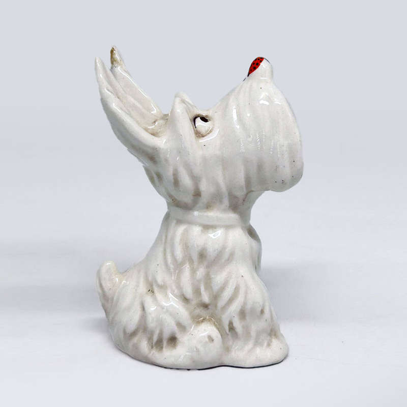 Beswick Dog With Ladybird On Nose