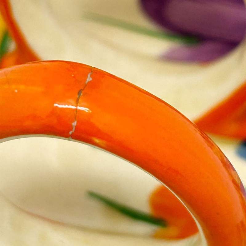 Clarice Cliff Bizarre Autumn Crocus 5 Bar Toast Rack C1930