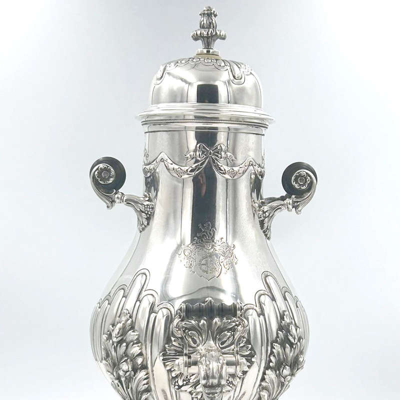 German Silver Tea Urn Art Nouveau Period C1894