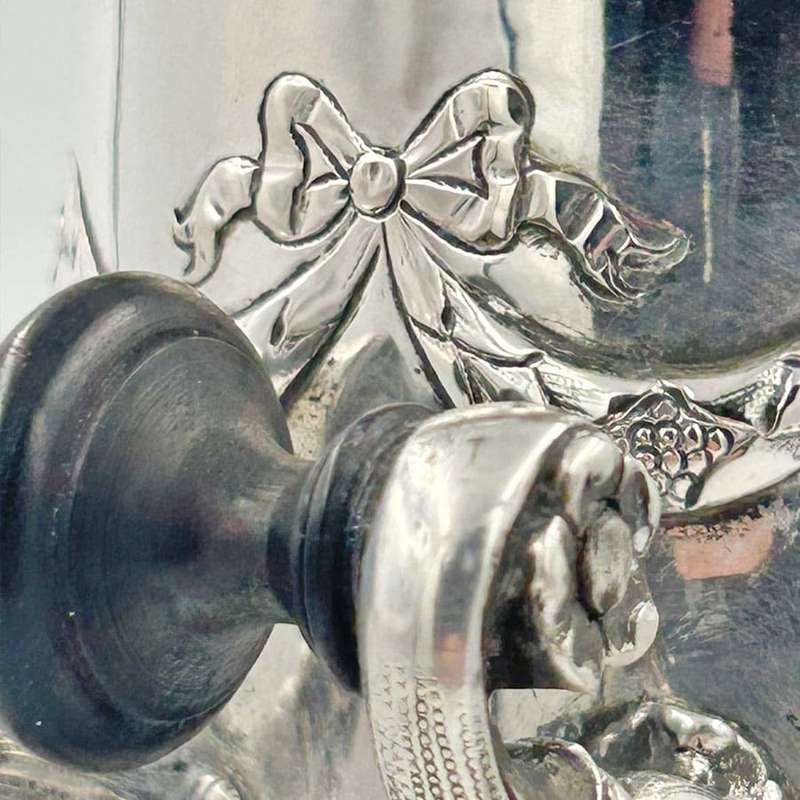 German Silver Tea Urn Art Nouveau Period C1894