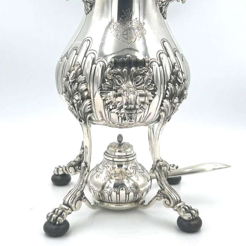 German Silver Tea Urn Art Nouveau Period C1894