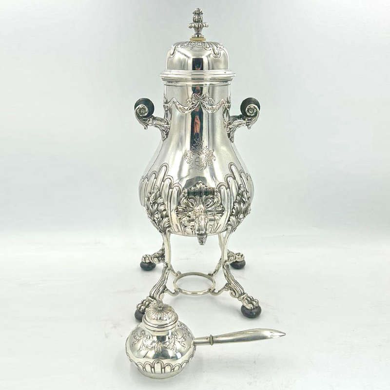 German Silver Tea Urn Art Nouveau Period C1894