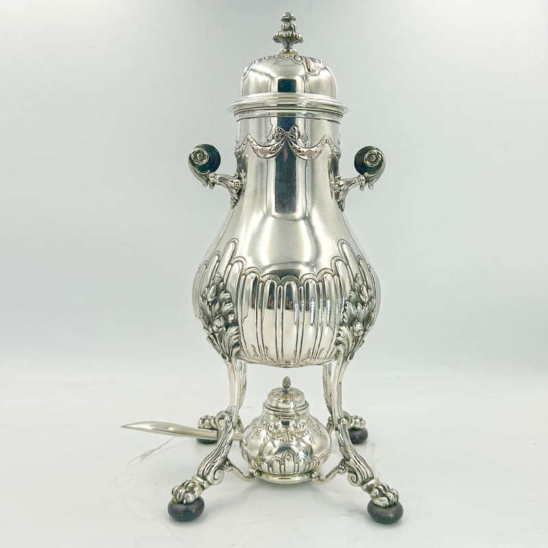German Silver Tea Urn Art Nouveau Period C1894
