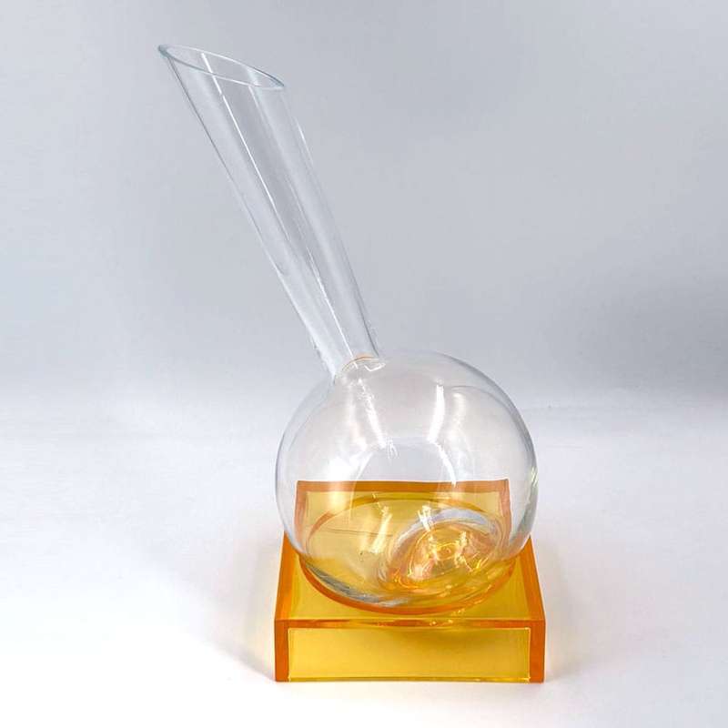 Glass Decanter and Base  Italesse By Frederico Venier