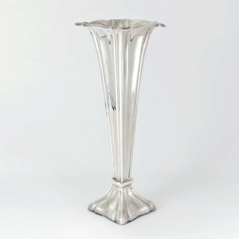 Hallmarked German Silver Bud Vase 830