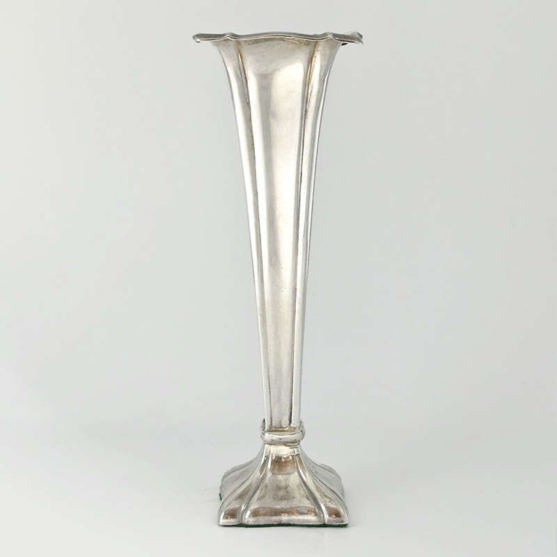 Hallmarked German Silver Bud Vase 830
