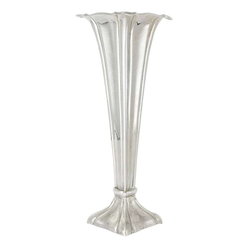 Hallmarked German Silver Bud Vase 830
