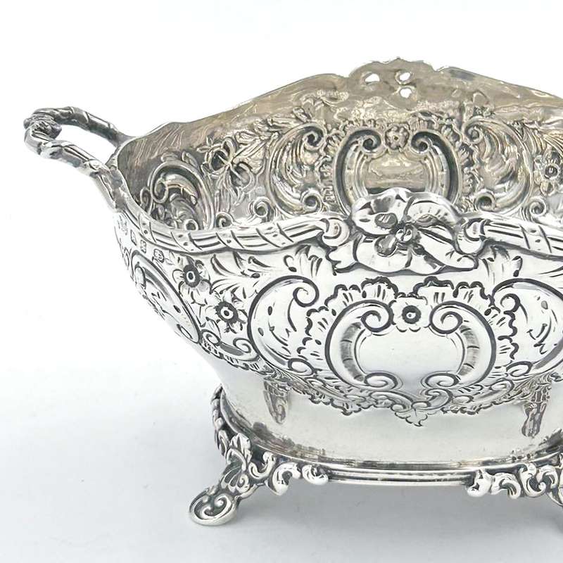 Hallmarked Silver Bowl Birmingham 1897 Samuel Walton Smith