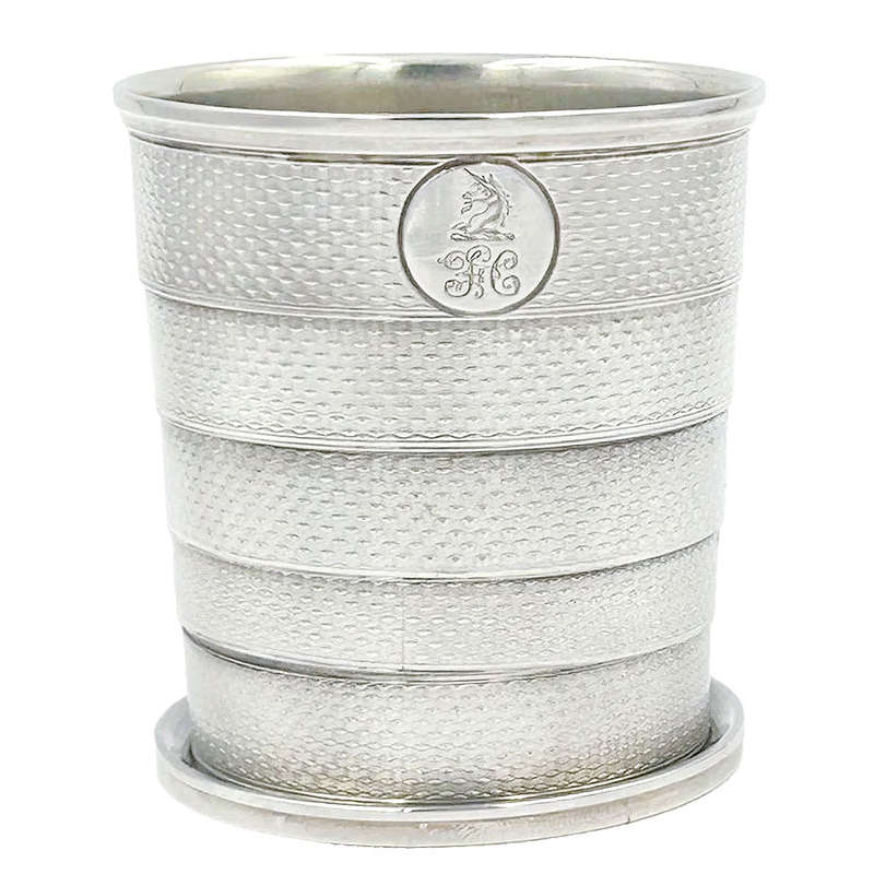 Rare Silver Collapsible Cup London 1857 By John Harris