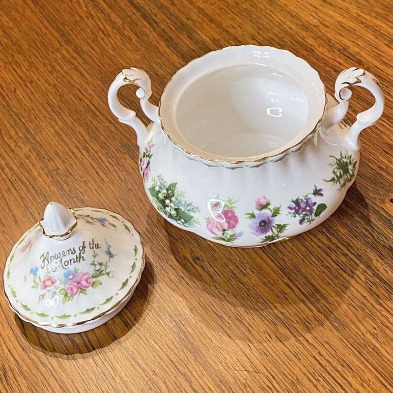 Royal Albert Flowers of The Month Tea Milk and Sugar