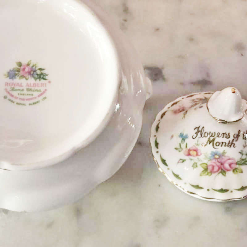 Royal Albert Flowers of The Month Tea Milk and Sugar