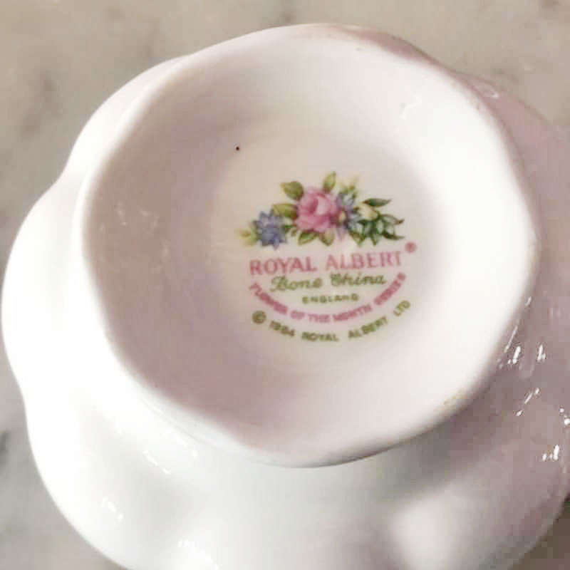 Royal Albert Flowers of The Month Tea Milk and Sugar