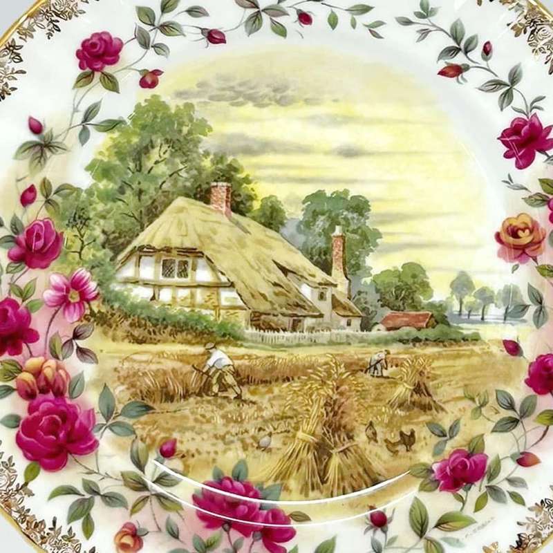 Royal Albert Four Seasons Autumn Plate F F Errill