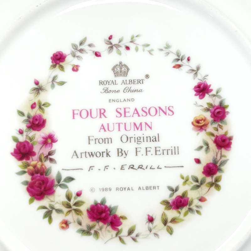 Royal Albert Four Seasons Autumn Plate F F Errill