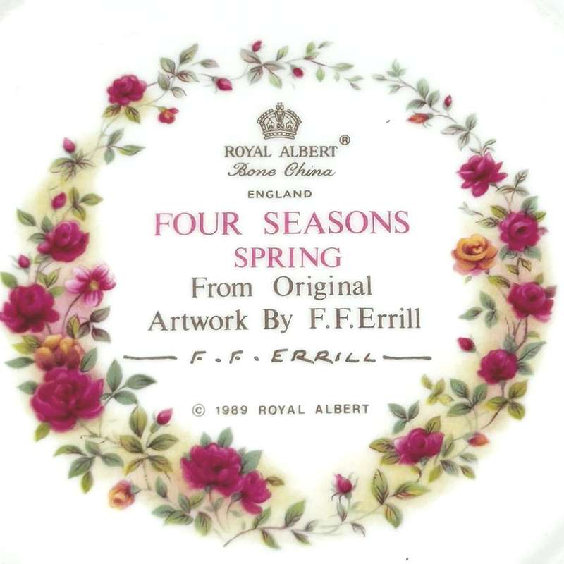 Royal Albert Four Seasons Spring Plate F F Errill