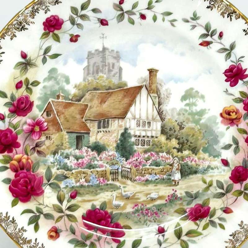 Royal Albert Four Seasons Summer Plate F F Errill